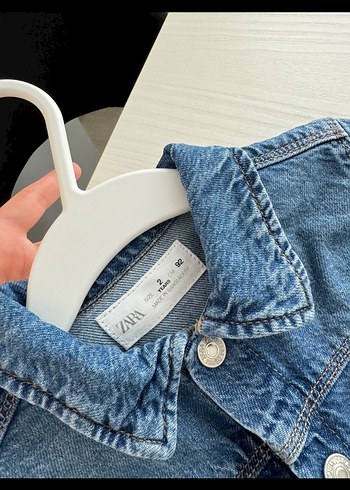 18-24 Ay Beden mavi Renk Zara jean elbise 2 yaş