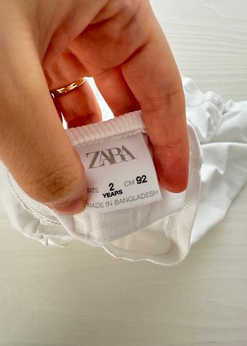 Zara Beyaz Uzun Kollu Çocuk Atlet