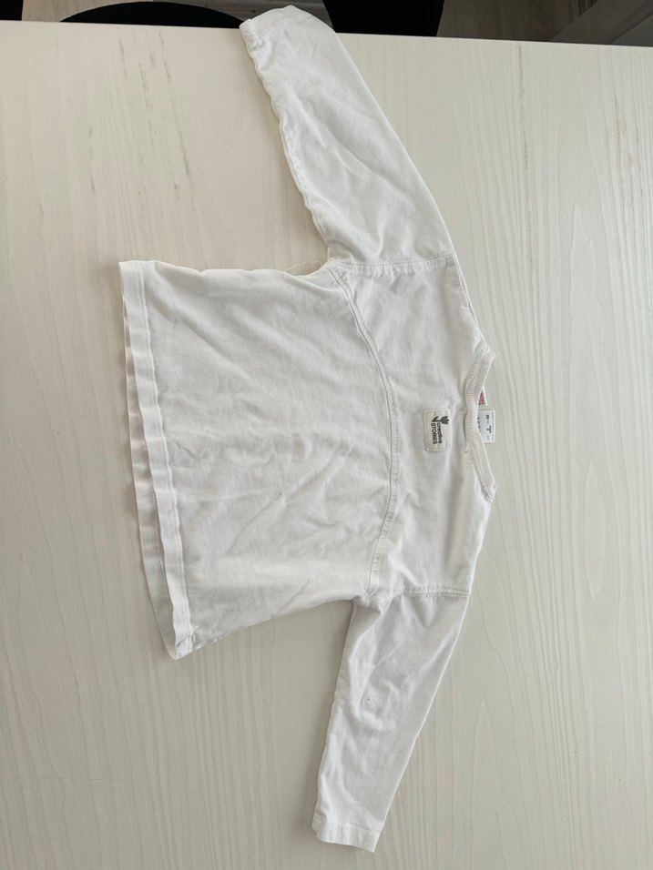 Beyaz Uzun Kollu Çocuk Atlet - Görsel 3