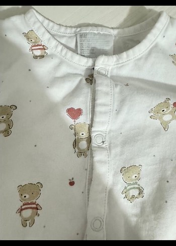 Hm Uzun Kollu Pamuklu Bebek Tulum - Görsel 3