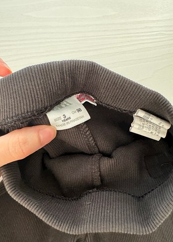 Kız Çocuk Siyah Sade Tayt - Görsel 3