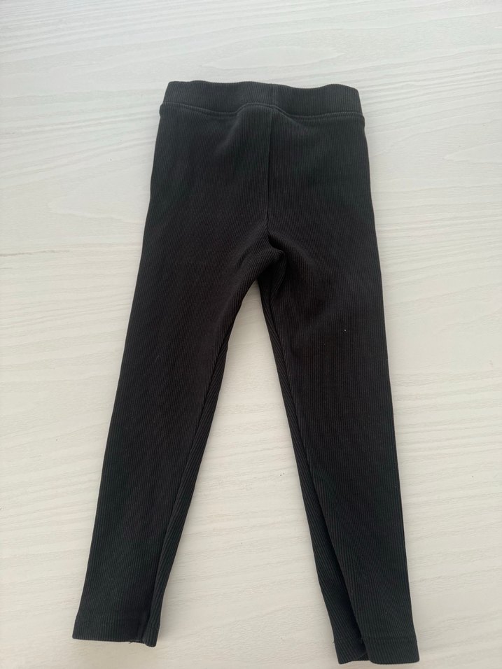 Kız Çocuk Siyah Sade Tayt - Görsel 4