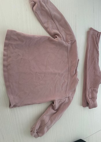 Pembe Bebek Kız Uzun Kollu Takım - Görsel 4