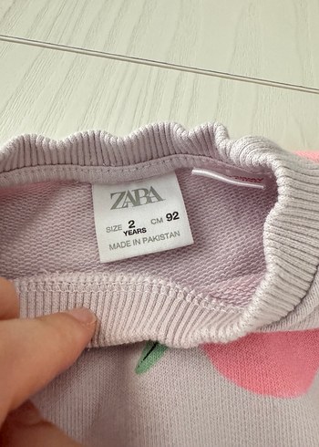Zara Pembe Baskılı Bebek Kız Takımı