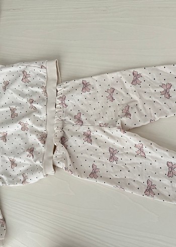 Bebek Kız Uzun Kollu Fiyonklu Takım - Görsel 2