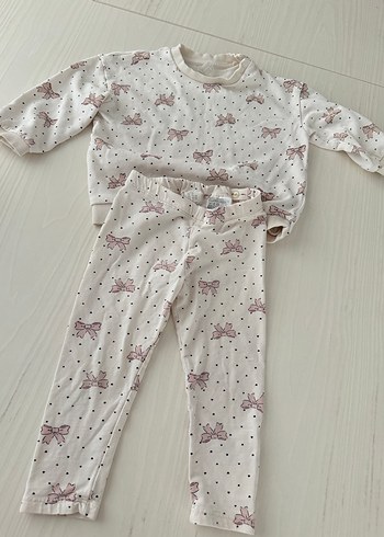 Bebek Kız Uzun Kollu Fiyonklu Takım - Görsel 7