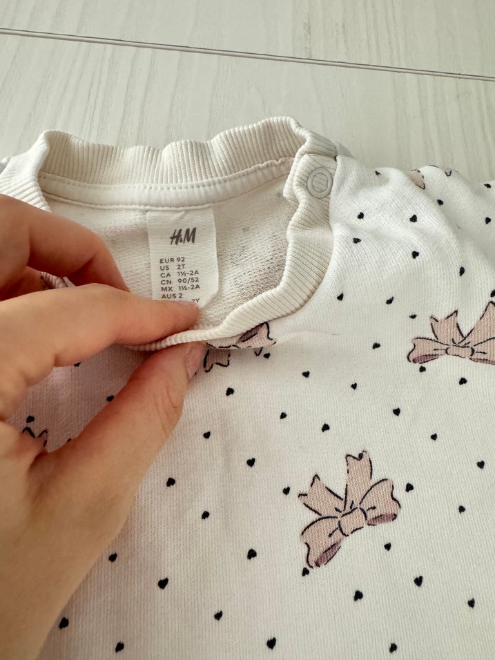 Bebek Kız Uzun Kollu Fiyonklu Takım - Görsel 3