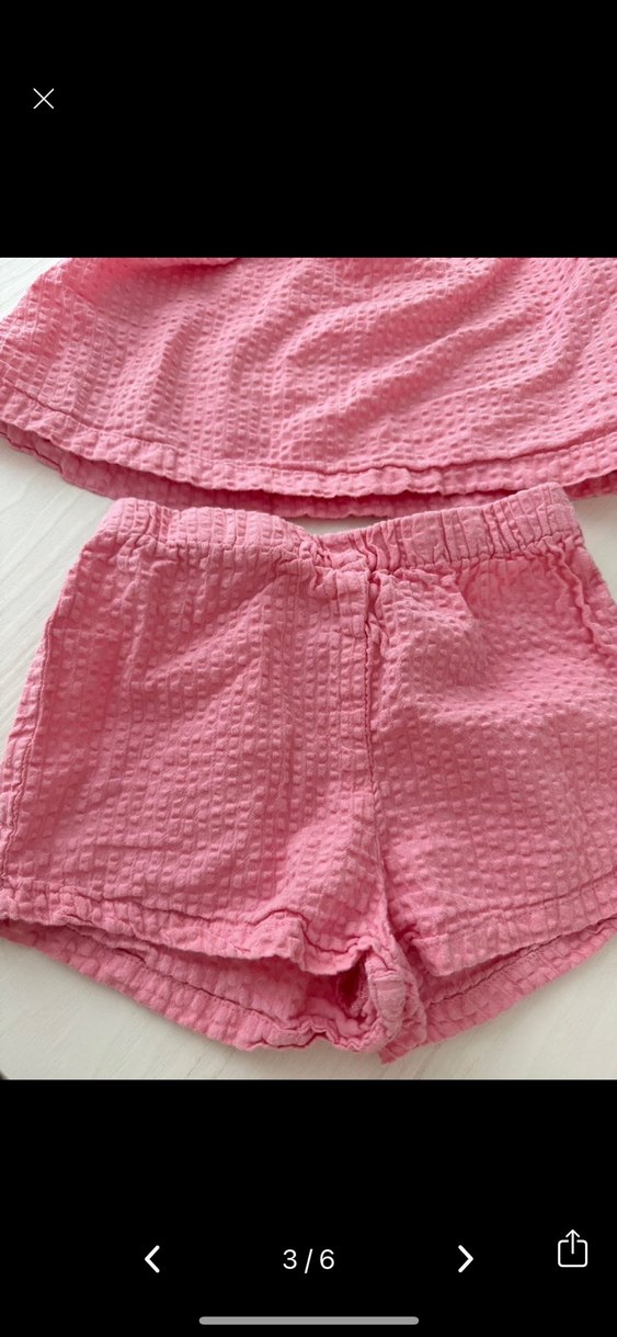 Kız Çocuk Pembe Fırfırlı Askısız Elbise - Görsel 3