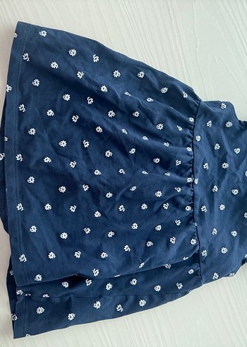 Kız Çocuk Pileli Kısa Kollu Bohem Elbise - Görsel 6