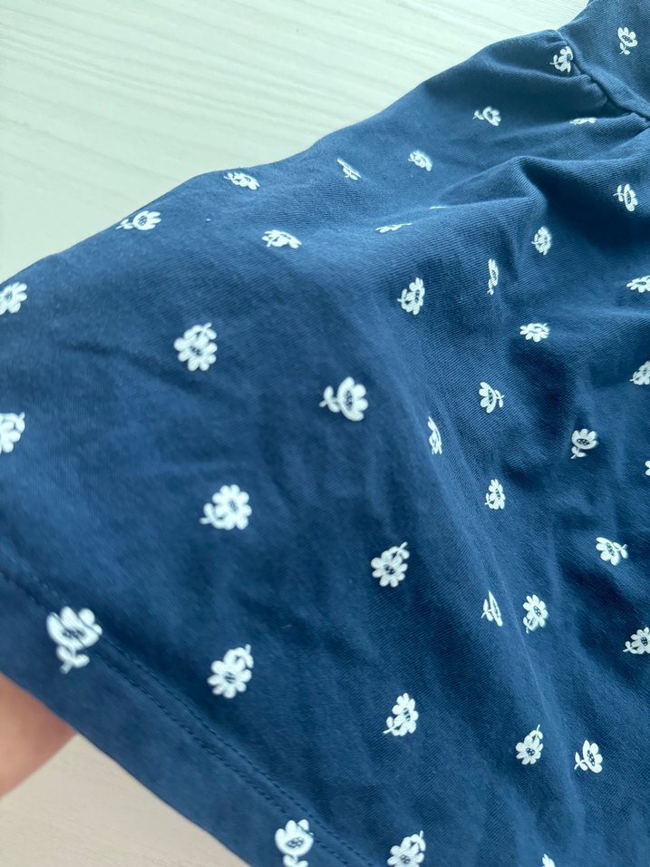 Kız Çocuk Pileli Kısa Kollu Bohem Elbise - Görsel 5