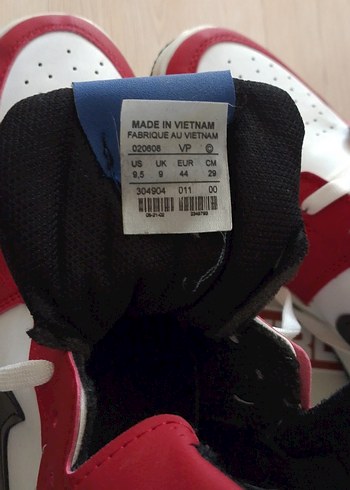 Kırmızı Beyaz Basketbol Ayakkabısı Velcro - Görsel 5