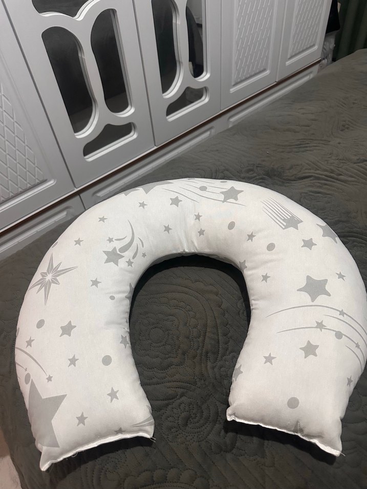 Gri Desenli Hamile ve Emzirme Yastığı - Görsel 2