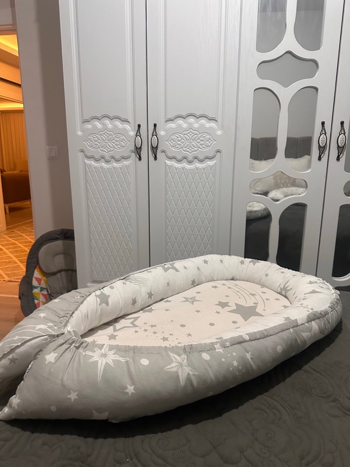 Gri Desenli Hamile ve Emzirme Yastığı - Görsel 3