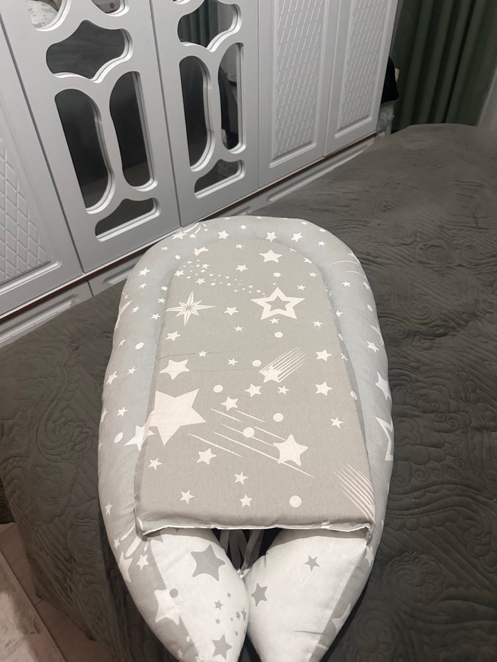 Gri Desenli Hamile ve Emzirme Yastığı - Görsel 4