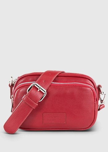 Accessory Collective Kırmızı Deri Kadın el Çantası