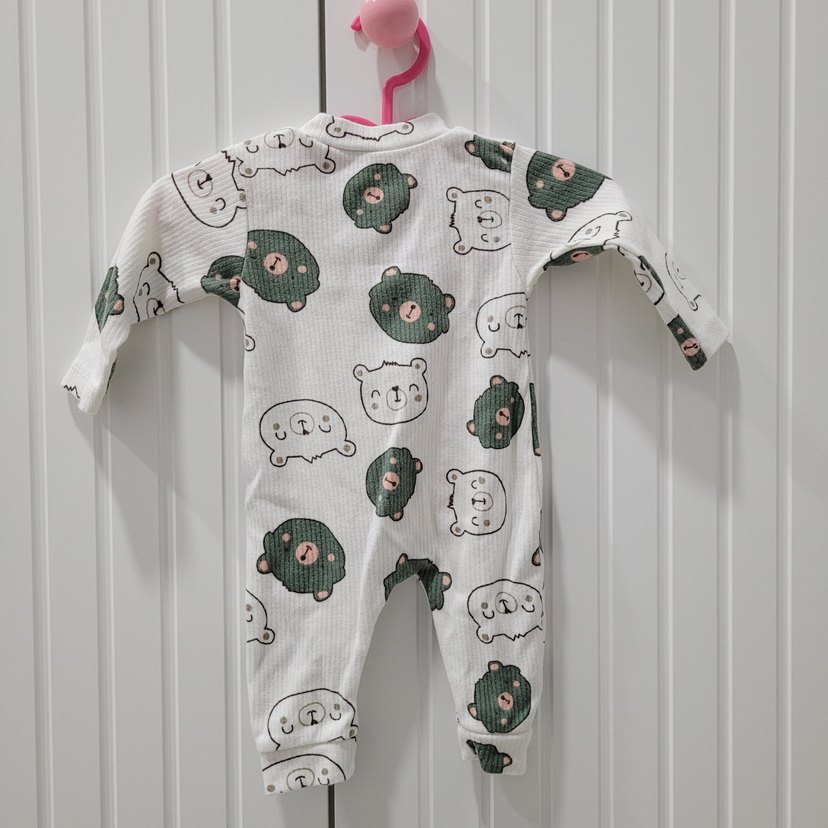 Uzun Kollu Baskılı Bebek Tulum - Görsel 2