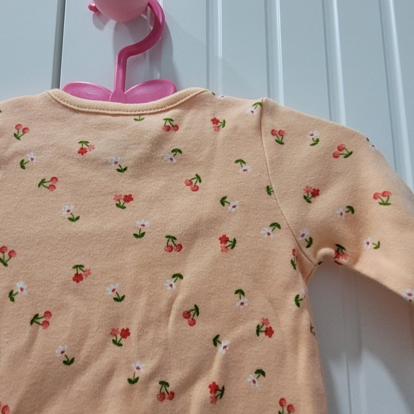 Fermuarlı Pembe Baskılı Bebek Tulum - Görsel 5