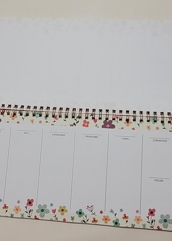 Çiçek Desenli Haftalık Planlayıcı - Görsel 3