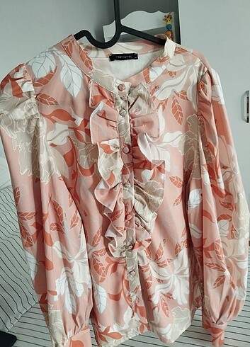 Trendyol Vintage Gold Rose bluz gömlek 1980s