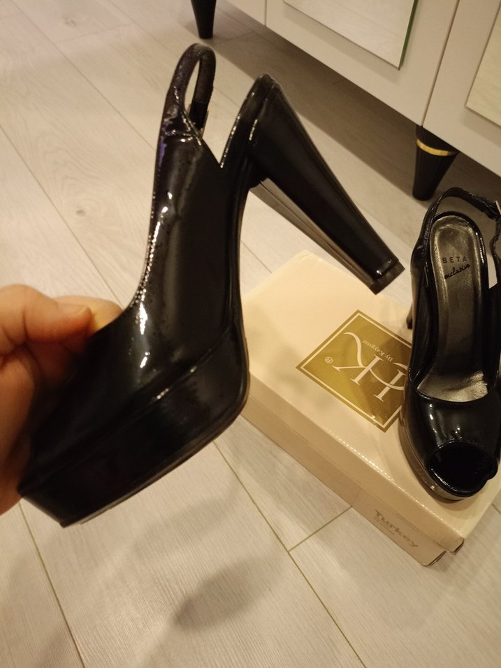 Platform topuklu ayakkabı - Görsel 5