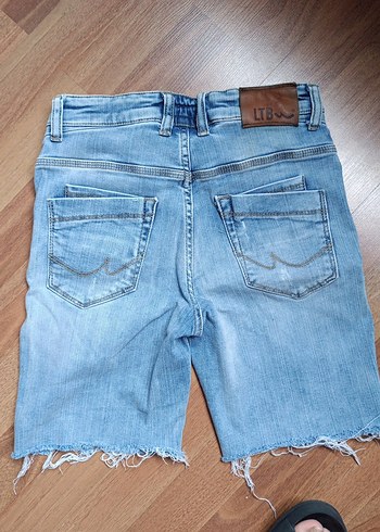 diğer Beden mavi Renk Gri Mavi Kadın Denim Mini Şort