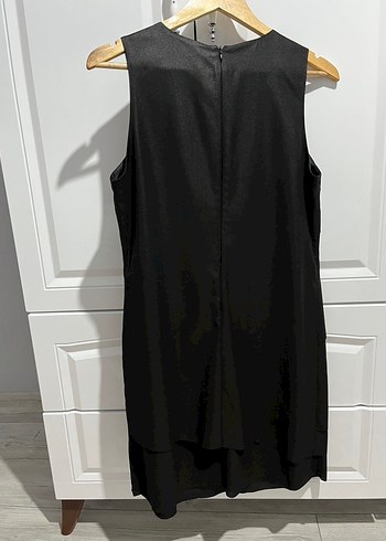 Siyah Journey Abiye Elbise Katlı - Görsel 3