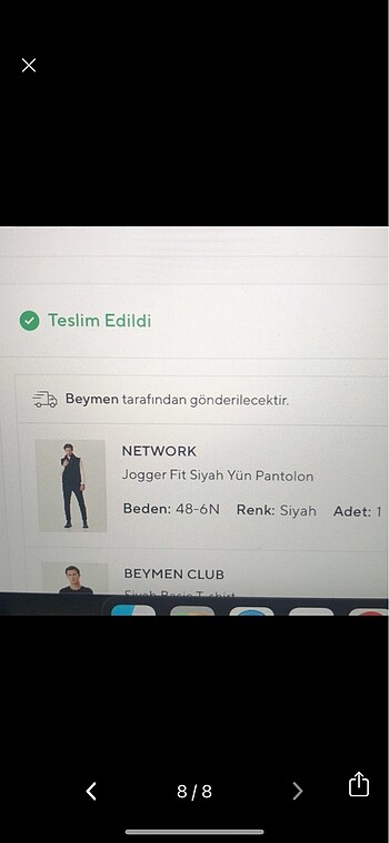 Network NETWORK JOGGER FIT SİYAH YÜN PANTOLON
