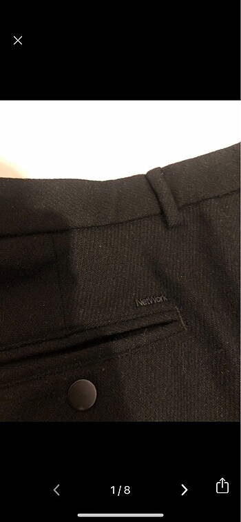 l Beden NETWORK JOGGER FIT SİYAH YÜN PANTOLON