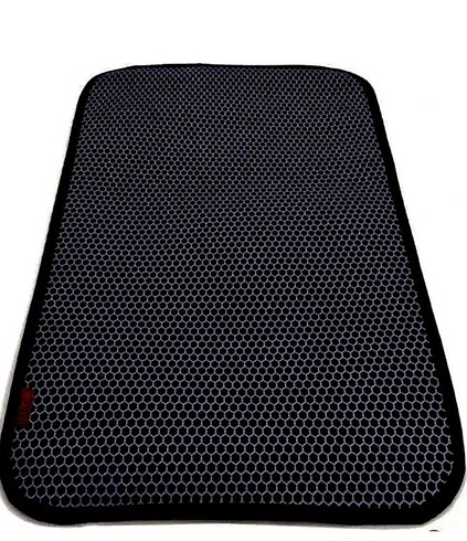 Büyük Boy Siyah Elekli Kedi Tuvaleti paspası - Kolay Kum Boşaltı - Görsel 4