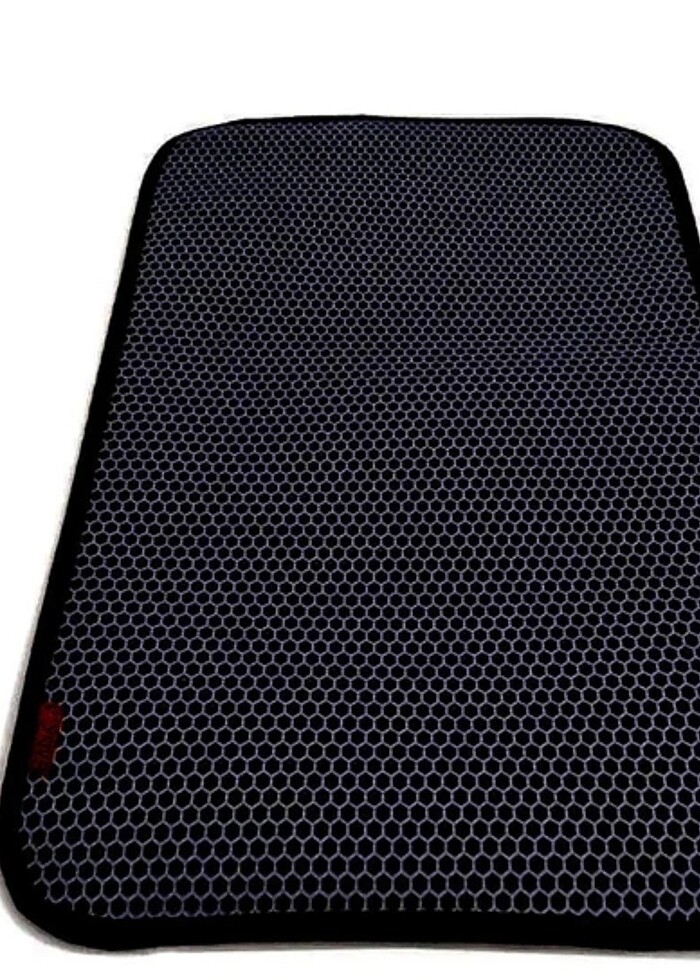 Büyük Boy Siyah Elekli Kedi Tuvaleti paspası - Kolay Kum Boşaltı - Görsel 4