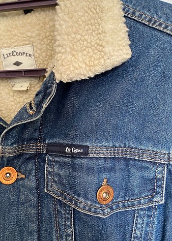 Lee Cooper Kadin Mavi Kurklu Denim Ceket
