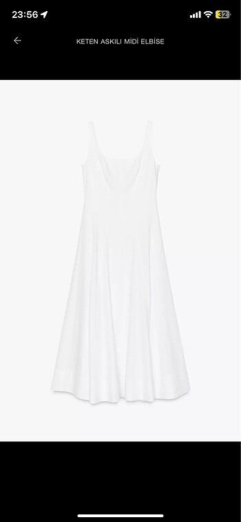 ZARA ZW COLECTİON KETEN ELBİSE