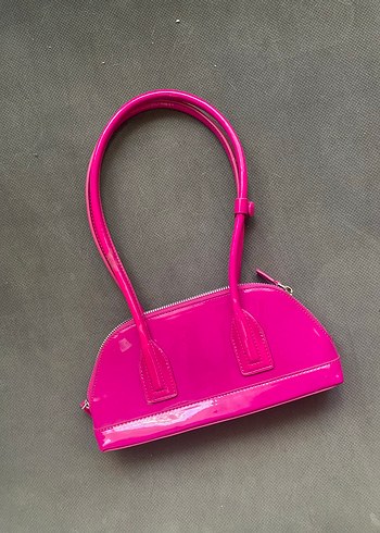 Pembe Fermuarlı Kadın Çantası