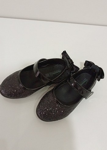 Kız Çocuk Siyah Parlak Kemerli Babet - Görsel 2