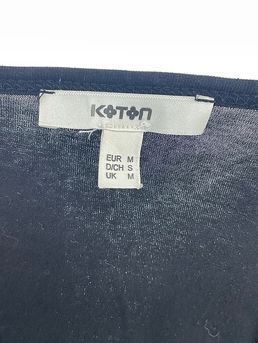 m Beden siyah Renk Koton T-shirt %70 İndirimli.