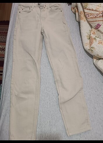 Mom slim fit Stradivarius bej pantalon 