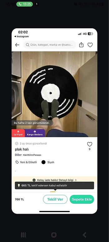  Dekoratif halı