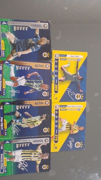  Beden Lisanslı İmzalı Fenerbahçe kartları