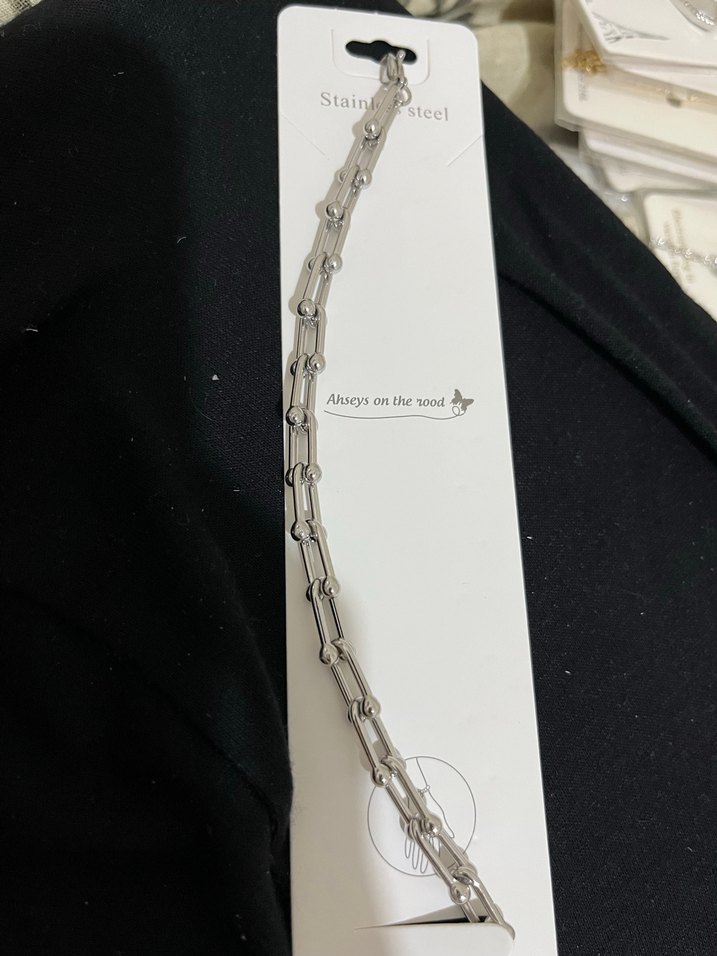 Altın Renk Zincir Tifani Detaylı Kadın Bileklik - Görsel 2