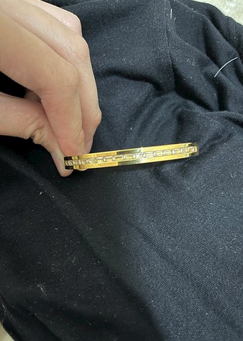 Altın Renkli Sarmal Desenli Kemerli Bileklik - Görsel 2