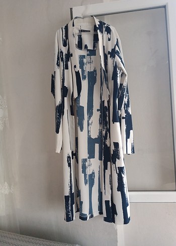 Uzun Kollu Batik Desenli Kadın Kimono