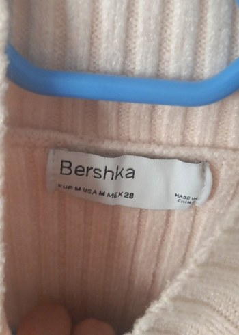 Bershka Bej Kadın Boğazlı Triko Kazak