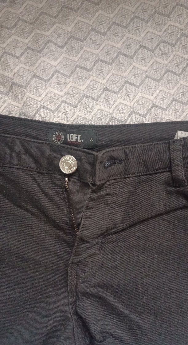 Siyah Düğmeli Kadın Denim Mini Şort - Görsel 2