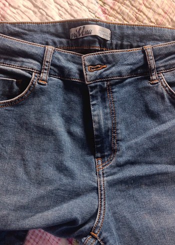 Kadın Lacivert Kot Pantolon - Görsel 2