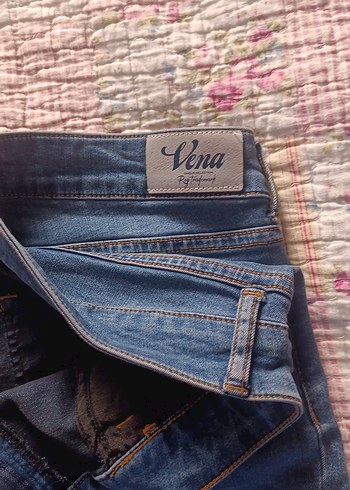 Kadın Lacivert Kot Pantolon - Görsel 4