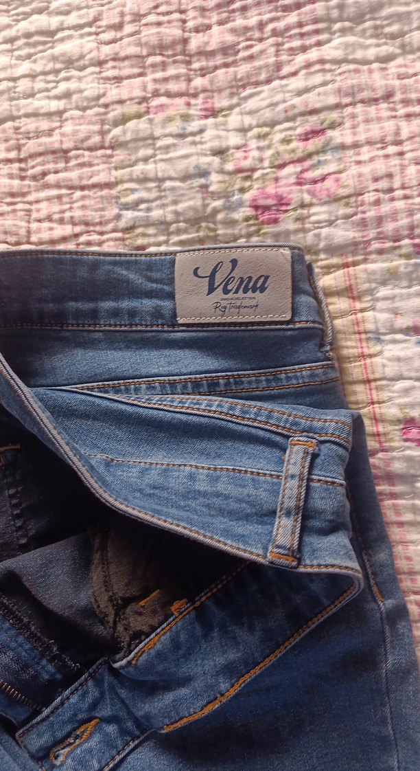 Kadın Lacivert Kot Pantolon - Görsel 4