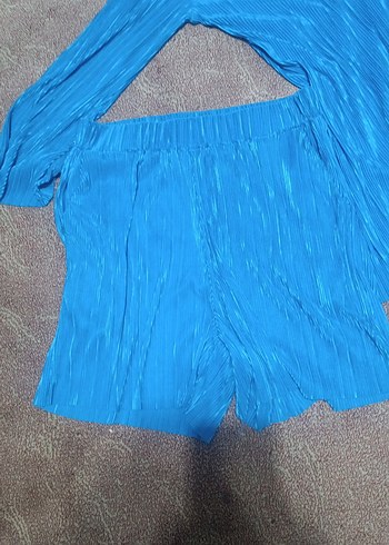 Mavi Pilili Kadın Uzun Kollu Takım - Görsel 2