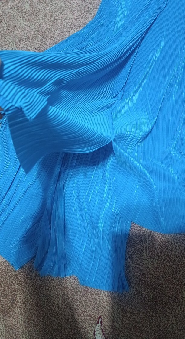 Mavi Pilili Kadın Uzun Kollu Takım - Görsel 4