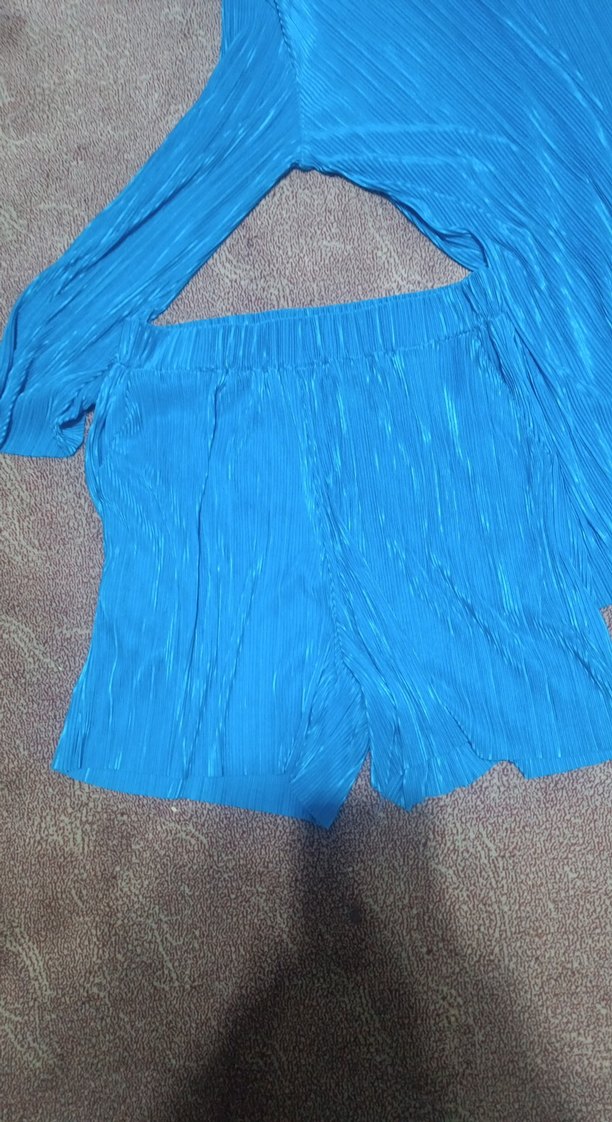 Mavi Pilili Kadın Uzun Kollu Takım - Görsel 2