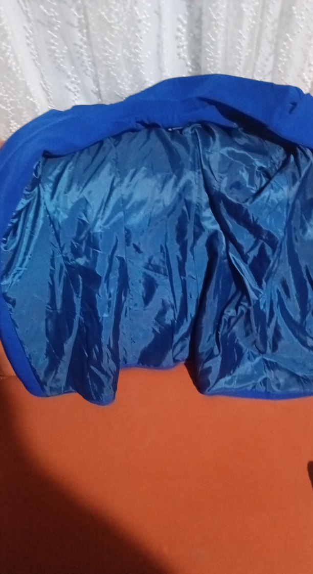 Düğmeli Mavi Kadın Blazer Ceket - Görsel 3